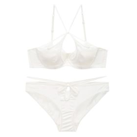 European And American Style Lace Bra For Women (Option: White-Set M)